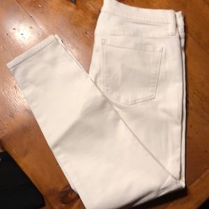 J Crew NWT white stretch jeans